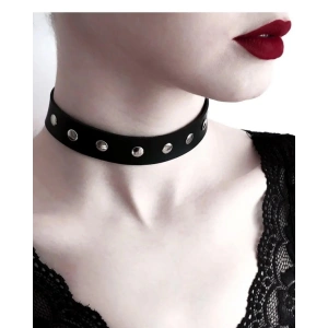 Deri Metalli Bayan Boyunluk