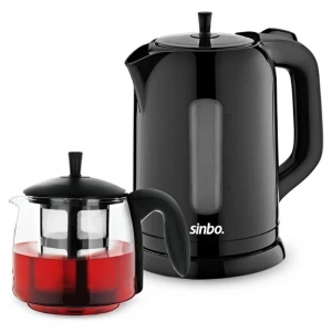 Elektrikli Cam Demlikli Plastik Çaycı Seti 1600w 1.7lt - 0.7lt Stm-5840 (4172)