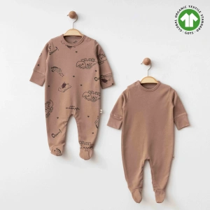 Eslenza Baby Organik 2li Tulum 0049 Kahve