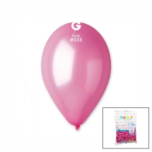 Gm-110-33 Metalik - Pembe Balon 11&apos;&apos; - 28cm - 100 Parça (4172)