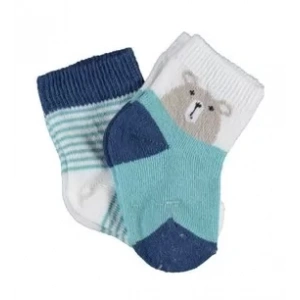 Hello Teddy Bear 2li Kız Çorap  Yeşil