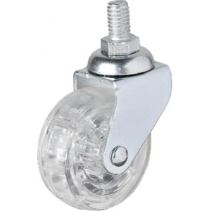 Hts 326 - 50x20 mm Şeffaf Makaralı Vidalı Teker 4 Adet