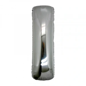 I Harf Folyo Balon Gümüş Renk  40 İnç (4172)