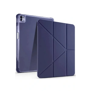 iPad Air 13 (2024) Kılıf Kalemlikli Mars Tablet Kılıfı - Lacivert