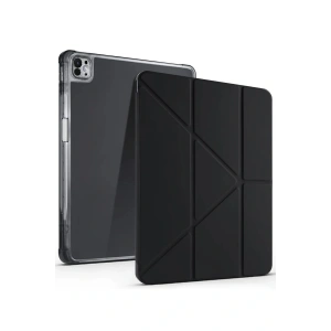 iPad Air 13 (2024) Kılıf Kalemlikli Mars Tablet Kılıfı - Siyah