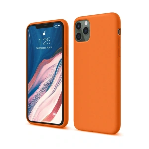 iPhone 11 Pro Kılıf First Silikon - Turuncu