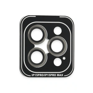 iPhone 15 Pro Max PVD Metal Kamera Lens - Gri