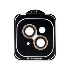 iPhone 15 PVD Metal Kamera Lens - Turuncu