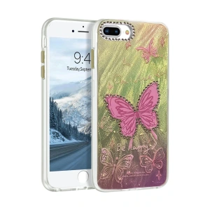 iPhone 7 Plus Kılıf Blade Aynalı Desenli Kapak - Desen 5