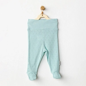 Jacquard Patikli Bebek Pantolon Green
