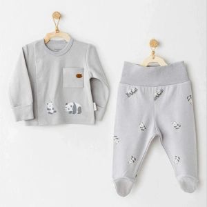 Keep Smiling 2li Zıbın Takım Grey