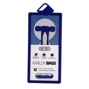 KR-207 Mıknatıslı Kablolu Kulaklık - Lacivert