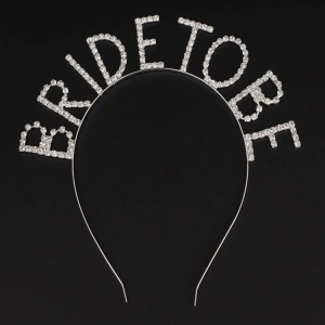 Kristal Taşlı Gümüş Renk Bride To Be Gelin Tacı (4172)