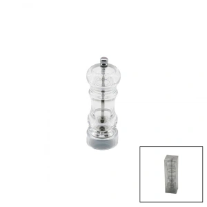 Küçük   Şeffaf Mika Kristal Plastik  Baharat Öğütücü (4172)