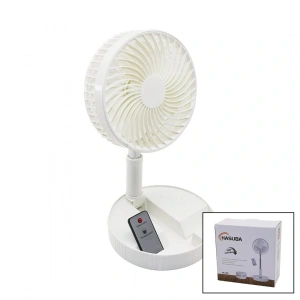 Kumandalı Mini Fan M.üstü Vantilatör Katlanır Fan=19.7cm - Uzayan Ayak=35-102cm Telefonluklu Usb Şarj (4172)