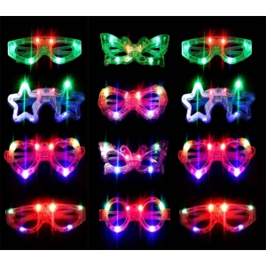 Led Işıklı Karışık 6 Model Yanar Söner Parti Gözlüğü 12 Adet (4172)