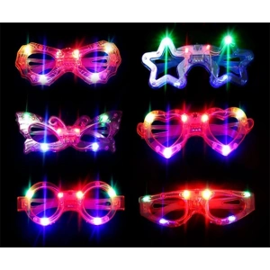 Led Işıklı Karışık 6 Model Yanar Söner Parti Gözlüğü 6 Adet (4172)
