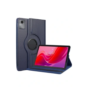 Lenovo Tab M11 TB330FU 360 Tablet Deri Kılıf - Lacivert