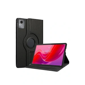 Lenovo Tab M11 TB330FU 360 Tablet Deri Kılıf - Siyah