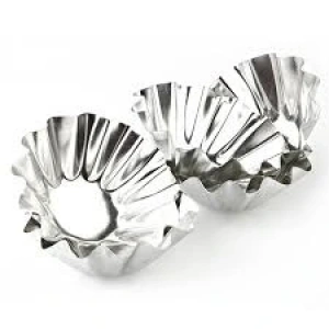 Metal Küçük 6 Parça  Kek Kapsülü (4172)