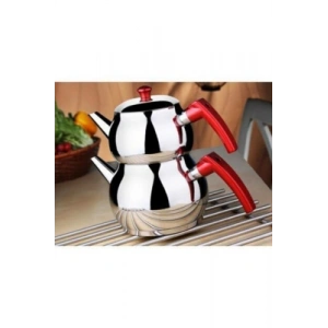 Mini 2lt Küçük Boy Küre Çelik Çaydanlık Seti (4172)