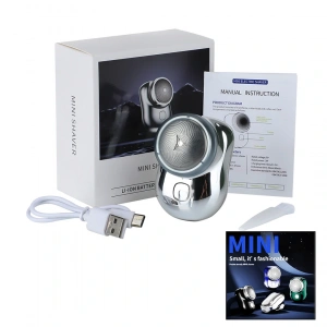 Mını Shaver P-10 K-10 Mini Taşınabilir Sıfır Sakal Traş Makinesi Usb Şarjlı (4172)