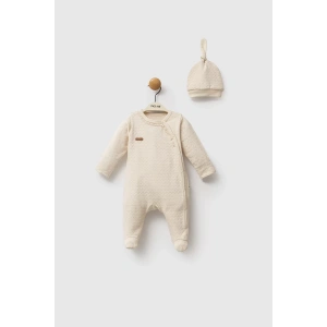 Moi Noi Şapkalı Tulum Mnb1248 Bej