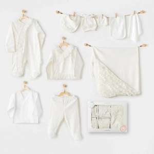 Newborn Chic Girl 10lu Hastane Çıkışı Ekru
