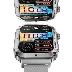 OD3 2.1 inç IPS Ekran IP68 Su Geçirmez Konuşma ve NFC Özellikli Akıllı Saat - Gümüş