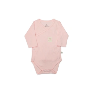 Organic Modal Flying Balloons Kruvaze Uzun Kol Body Bs17121 Pembe