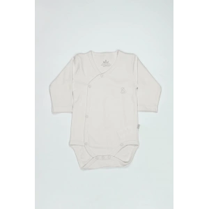 Organik Natural Basic Style Kruvaze Uzun Kol Body Bs17102 Ekru