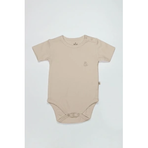 Organik Natural Basic Style Yarım Kol Body Bs17103 Bej