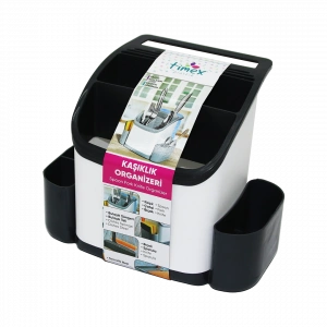 Plastik Kaşıklık Organizer Tezgah Üstü (4172)