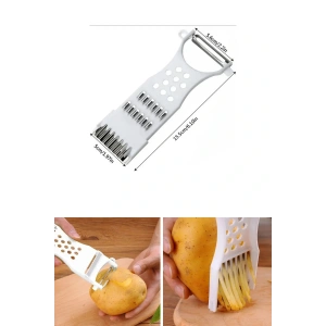 Rende Soyacak 5 Fonksiyonlu Sebze Meyve Soyucu Patates Havuç Salatalık Zencefil Doğrayıcı