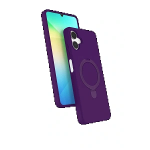 Samsung Galaxy A06 Regal Magsafe Standlı Kapak - Derin Mor