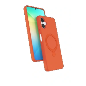 Samsung Galaxy A06 Regal Magsafe Standlı Kapak - Turuncu