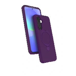 Samsung Galaxy A26 Regal Magsafe Standlı Kapak - Derin Mor