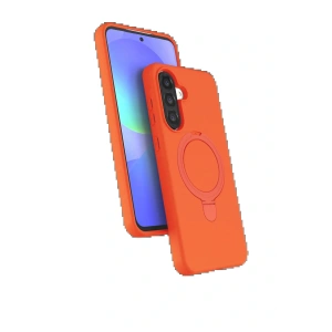 Samsung Galaxy A26 Regal Magsafe Standlı Kapak - Turuncu