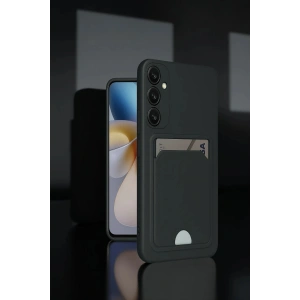 Samsung Galaxy A36 Kılıf Kelvin Kartvizitli Silikon - Bordo