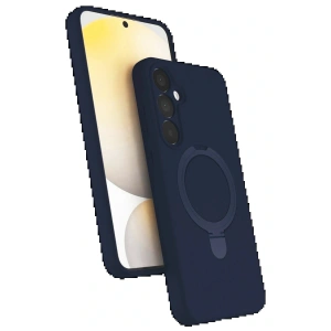 Samsung Galaxy A55 5G Regal Magsafe Standlı Kapak - Lacivert