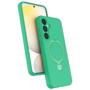 Samsung Galaxy A55 5G Regal Magsafe Standlı Kapak - Yeşil