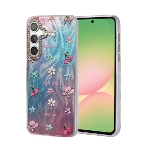 Samsung Galaxy A56 Kılıf Blade Aynalı Desenli Kapak - Desen 4