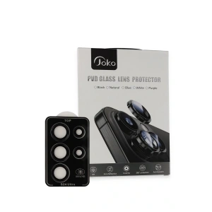 Samsung Galaxy S23 Ultra PVD Metal Kamera Lens - Siyah