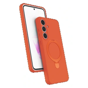 Samsung Galaxy S24 FE Regal Magsafe Standlı Kapak - Turuncu
