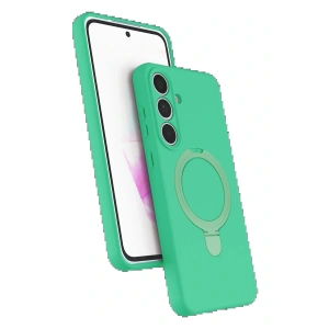 Samsung Galaxy S24 FE Regal Magsafe Standlı Kapak - Yeşil