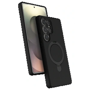 Samsung Galaxy S24 Ultra Regal Magsafe Standlı Kapak - Siyah