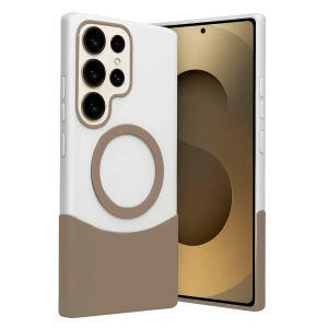 Samsung Galaxy S24 Ultra Velar Magsafe Kapak - Çöl Titanyum