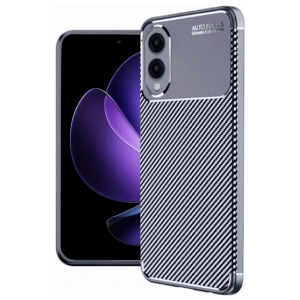 Samsung Galaxy S25 Edge Kılıf Auto Focus Karbon Kapak - Lacivert