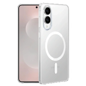 Samsung Galaxy S25 Edge Kılıf PC Zara Magsafe Şeffaf Kılıf - Şeffaf