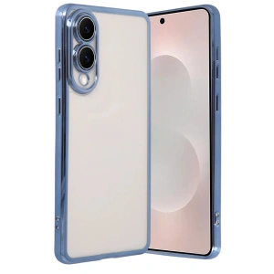 Samsung Galaxy S25 Edge Lensli Silikon - Açık Mavi